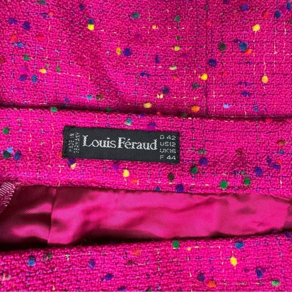 Louis Feraud Pink Tweed Skirt - Picture 5 of 5